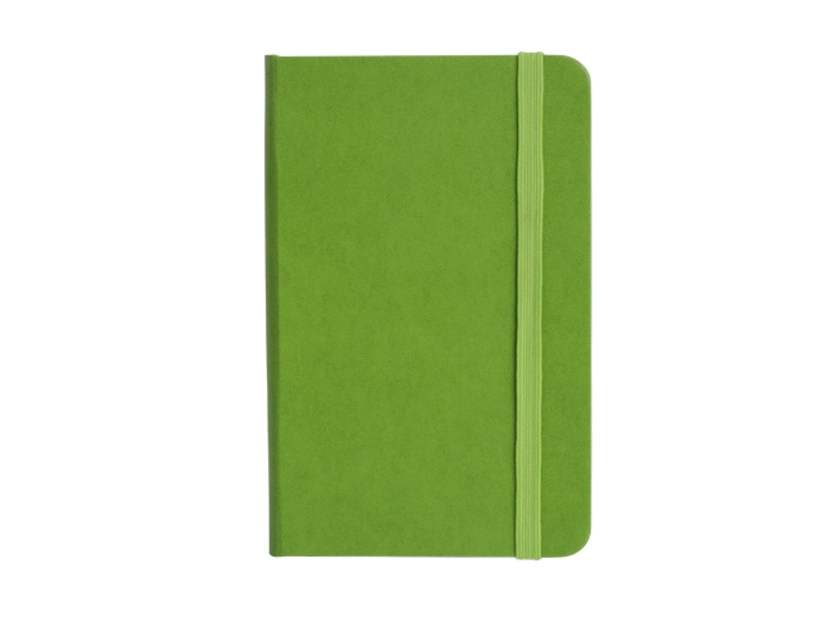 Zielony notes z nadrukiem logo 130x210/80k kratka Asturias