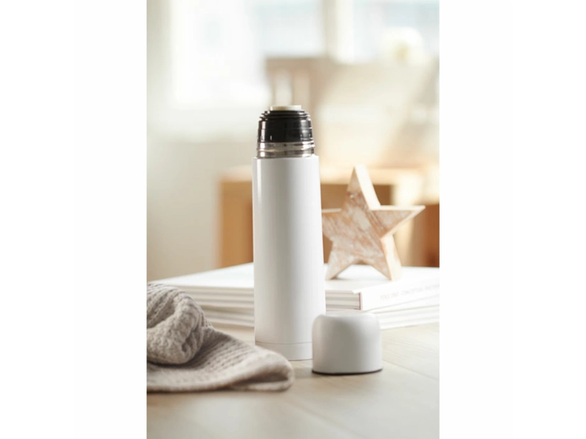 Termos 500ml Chan z grawerem, biały kolor