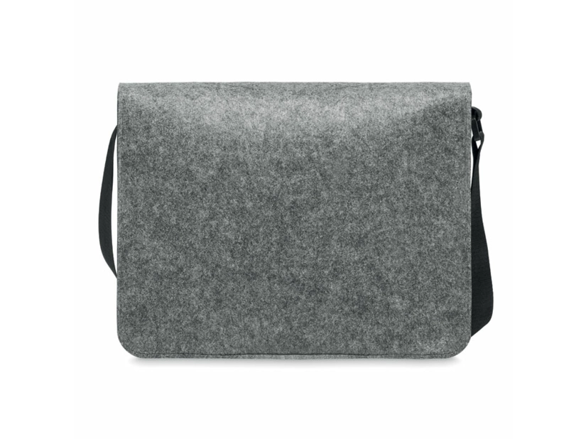 Filcowa torba listonoszka na laptop, szary