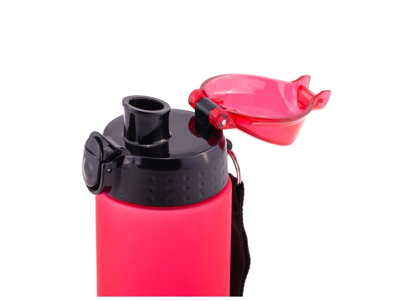 Bidon Whizzie, z nadrukiem, 600 ml, czerwony 