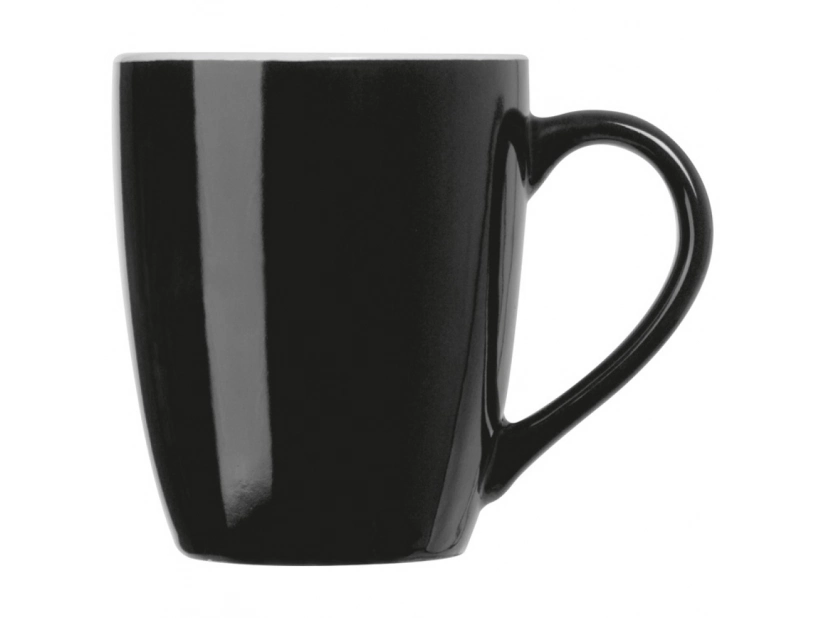 Czarny kubek z własnym nadrukiem, 300 ml