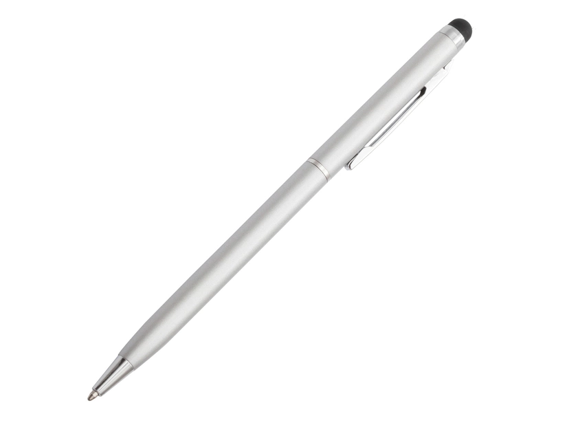 Długopis aluminiowy Touch Tip, srebrny 