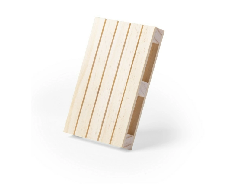 Drewniane podkładki pod kubek w kształcie palety