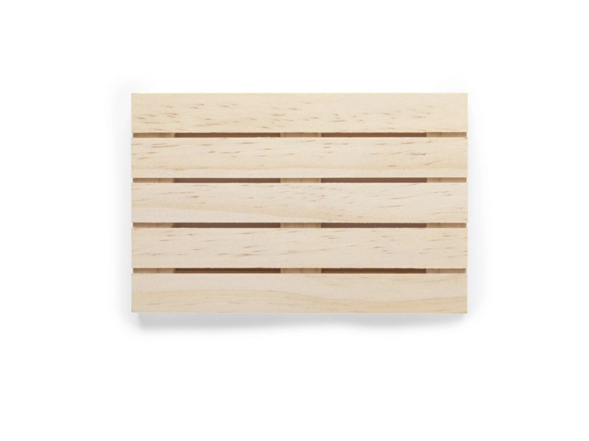 Drewniane podkładki pod kubek w kształcie palety