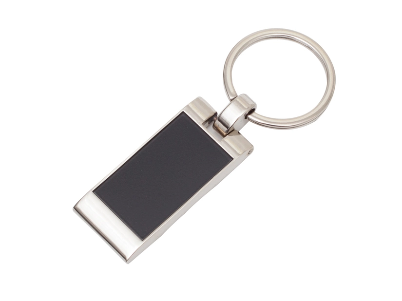 Czarny elegancki brelok Forte do graweru logo 