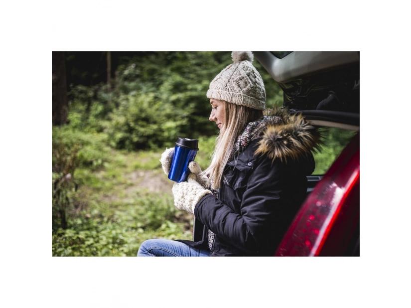 Kubek termiczny 330ml w czerwonym kolorze do nadruku logo