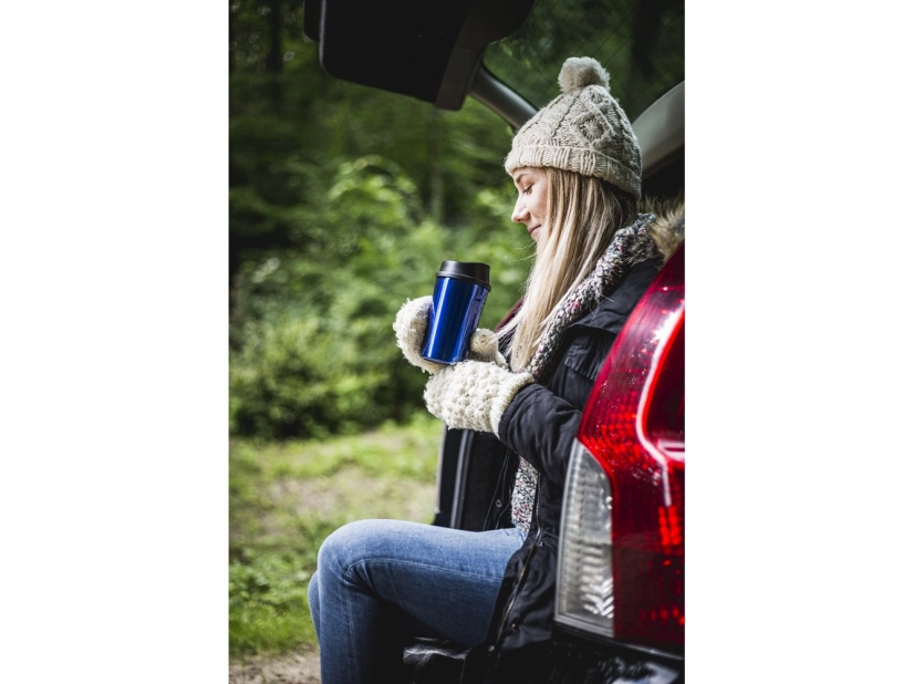 Kubek termiczny 330ml w czerwonym kolorze do nadruku logo