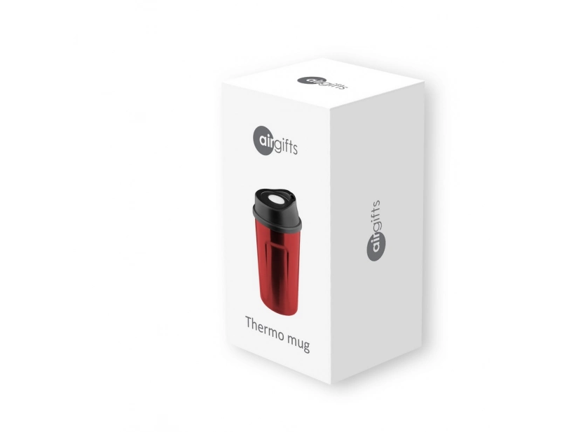 Kubek termiczny 330ml w czerwonym kolorze do nadruku logo