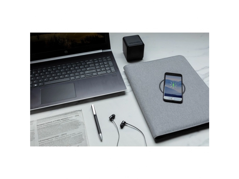 Teczka konferencyjna power bank bezprzewodowy 5000 mAh