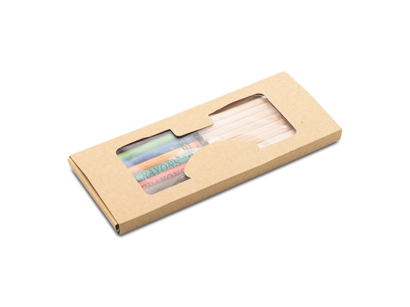 Zestaw do kolorowania z ołówków i kredek woskowych