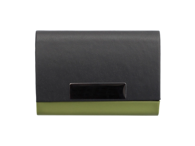 Wizytownik z możliwoścą graweru logo, zielony