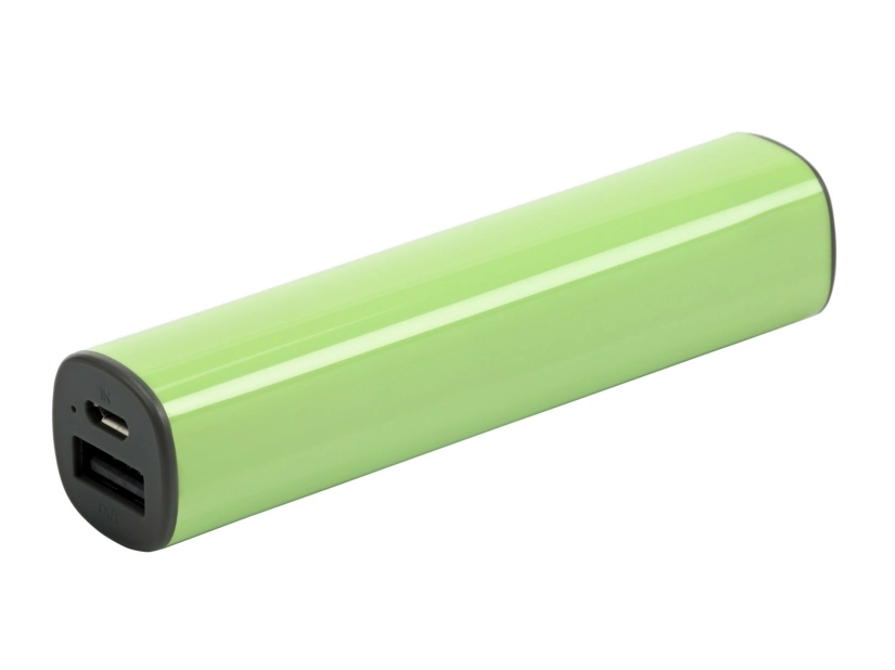 Elegancki power bank o prostokątnym kształcie - zielony