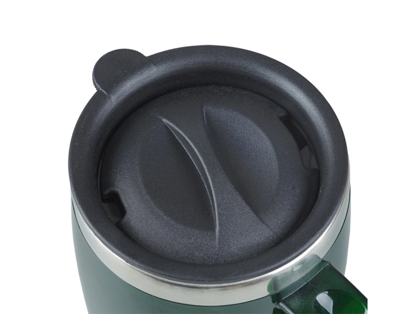 Kubek termiczny w kształcie beczułki, Barrel 400 ml, zielony 