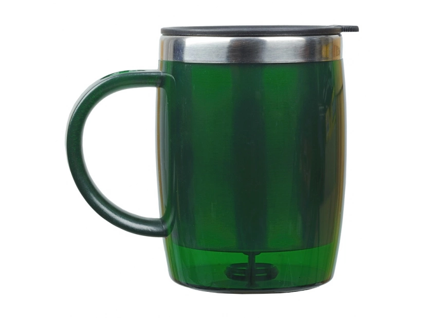 Kubek termiczny w kształcie beczułki, Barrel 400 ml, zielony 