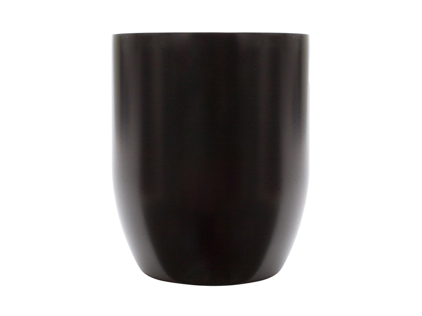 Czarny kubek metalowy Night Goody 380ml z grawerem logo