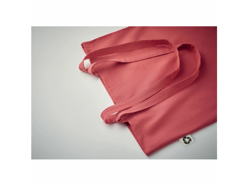 Torba z bawełny z recyklingu, Czerwona