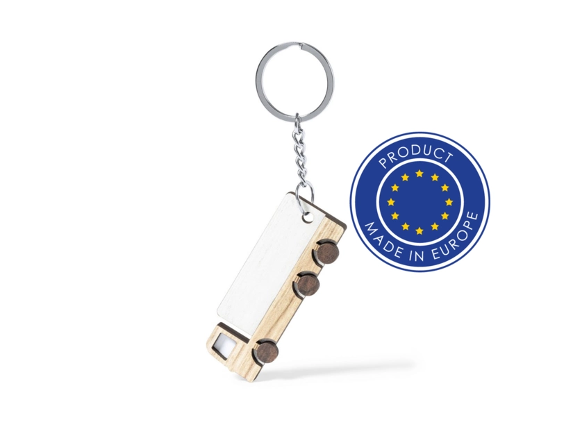 Brelok Ciężarówka z Drewna