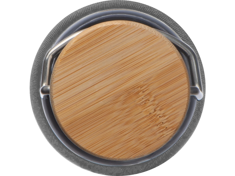 Szklana butelka z szarym etui 600ml