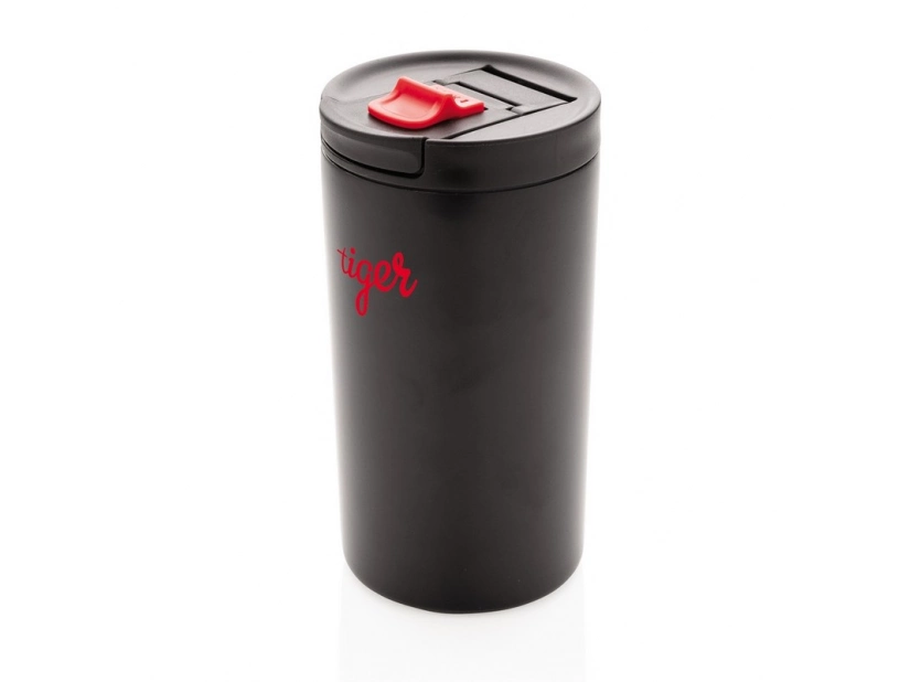 Kubek termiczny 450 ml, w czarnym kolorze, do graweru logo