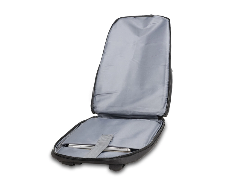 Plecak na laptop 15" z kablem USB, czarny