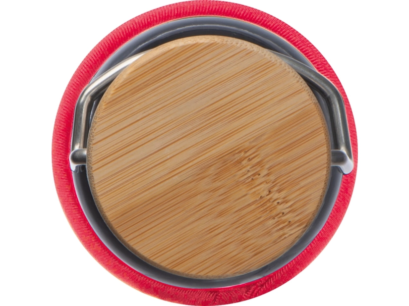 Szklana butelka z czerwonym etui 600ml