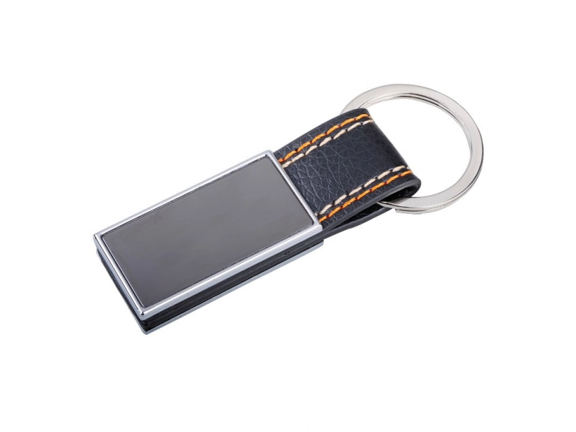 Brelok do kluczy z grawerem logo, srebrny 