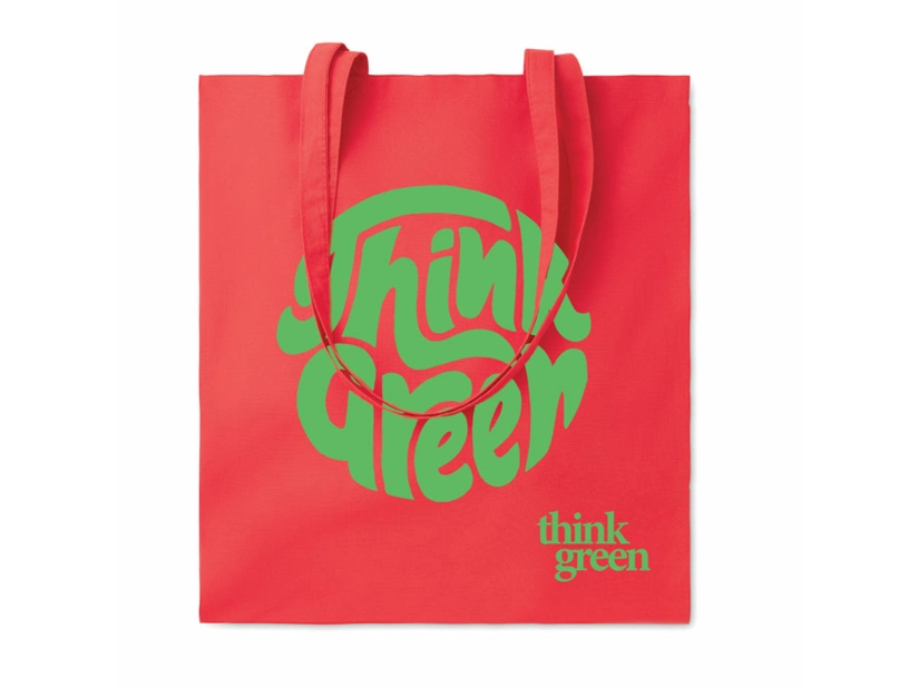 Torba z bawełny organicznej, Czerwona