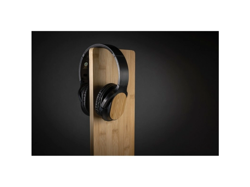 Bezprzewodowe słuchawki nauszne, bambus