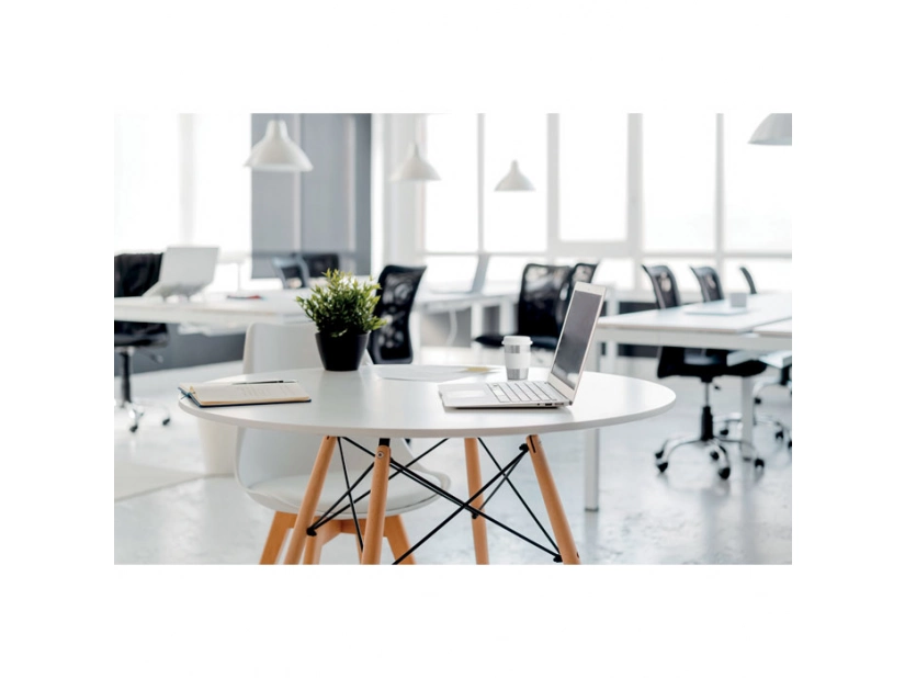 Kubek nierdzewny z pokrywką, 350ml, biała pokrywka