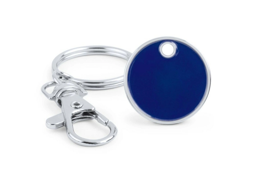 Granatowy Brelok z Żetonem do wózka
