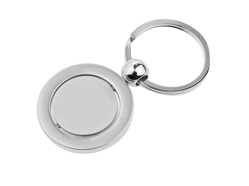 Brelok metalowy Plane, srebrny 