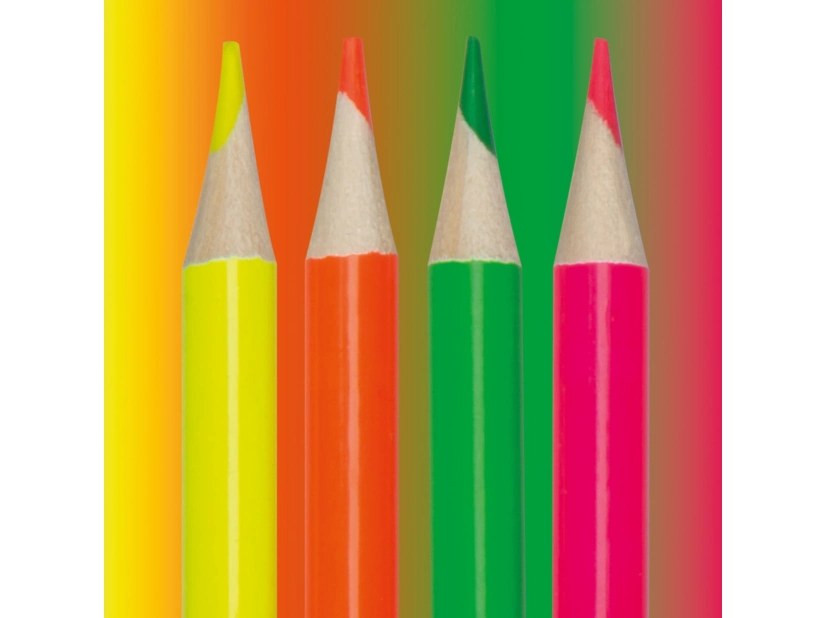 Zestaw 4 kredek neonowych