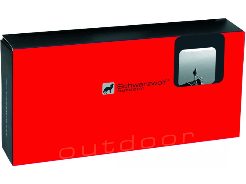 Solarny power bank Schwarzwolf czarny 8000 mAh z logo