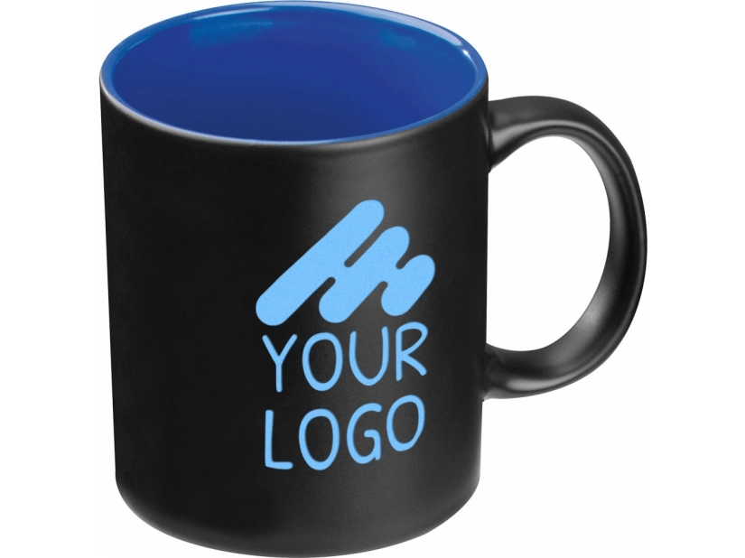 Kubek do grawerowania, 300 ml - niebieskie wnętrze