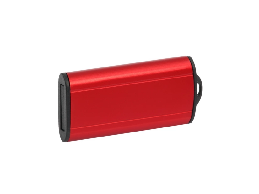 Pendrive mini 64GB czerwony metalowy z grawerem logo
