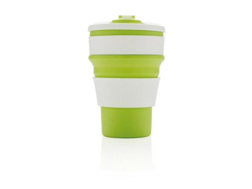 Kubek turystyczny z pokrywką 320 ml, zielony