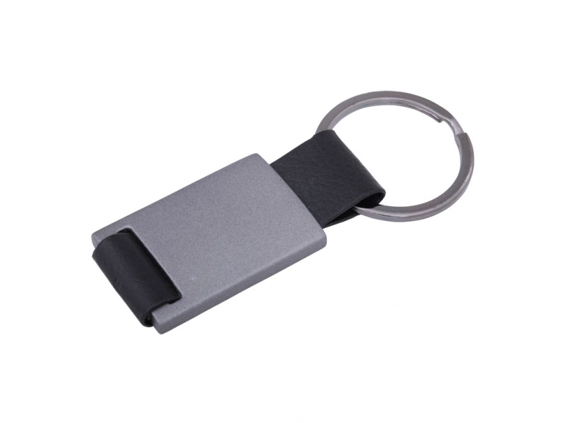 Brelok grafitowy skórzany z grawerem w pudełku premium