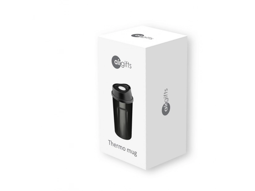 Kubek 330ml w czarnym kolorze do znakowania